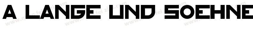 A Lange und Soehne Bold字体转换